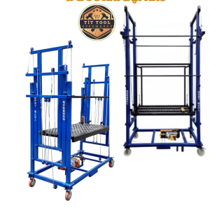 Ghép Giàn Giáo Điện Thông Minh , có bánh xe di chuyển linh hoạt